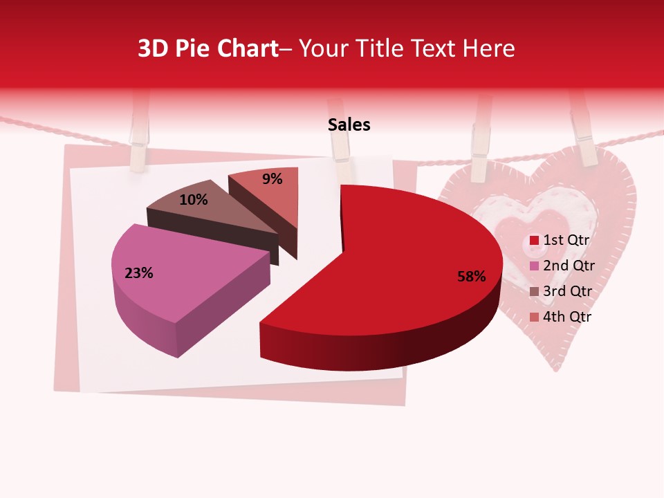 Love Clothespin Holiday PowerPoint Template