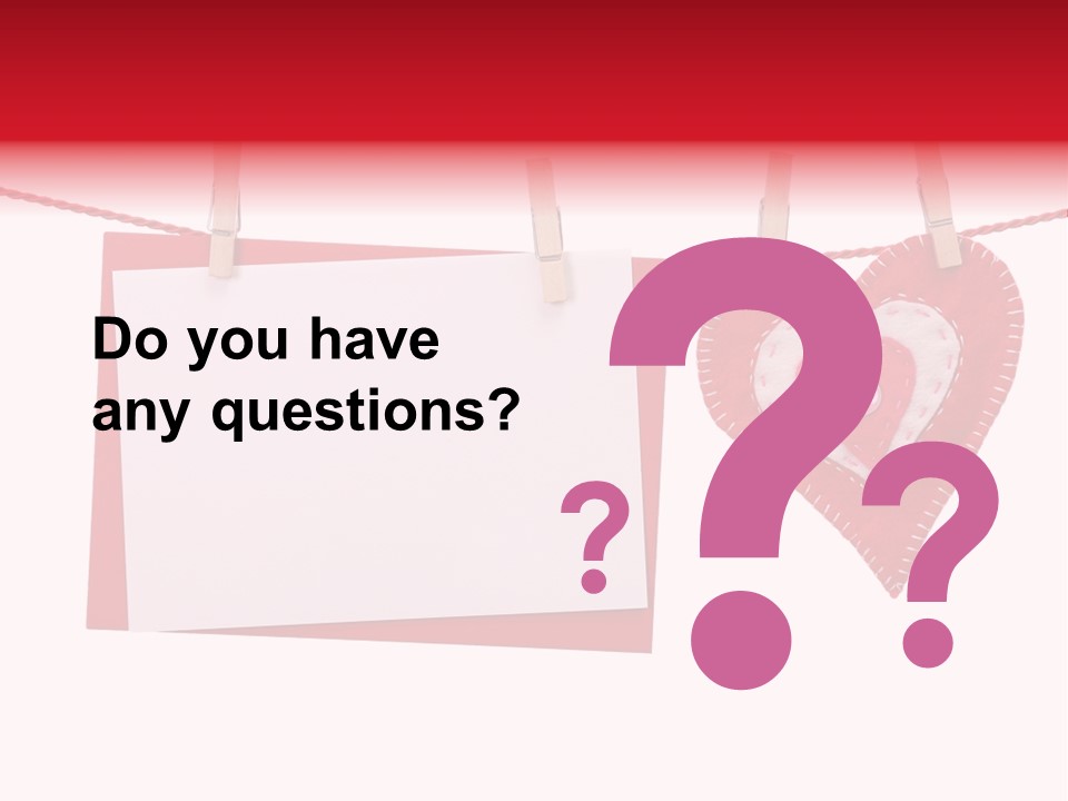 Love Clothespin Holiday PowerPoint Template