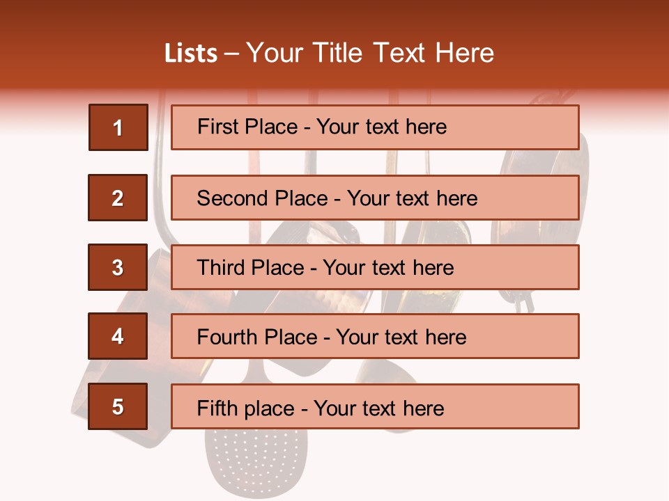 Traditional Bake Utensils PowerPoint Template