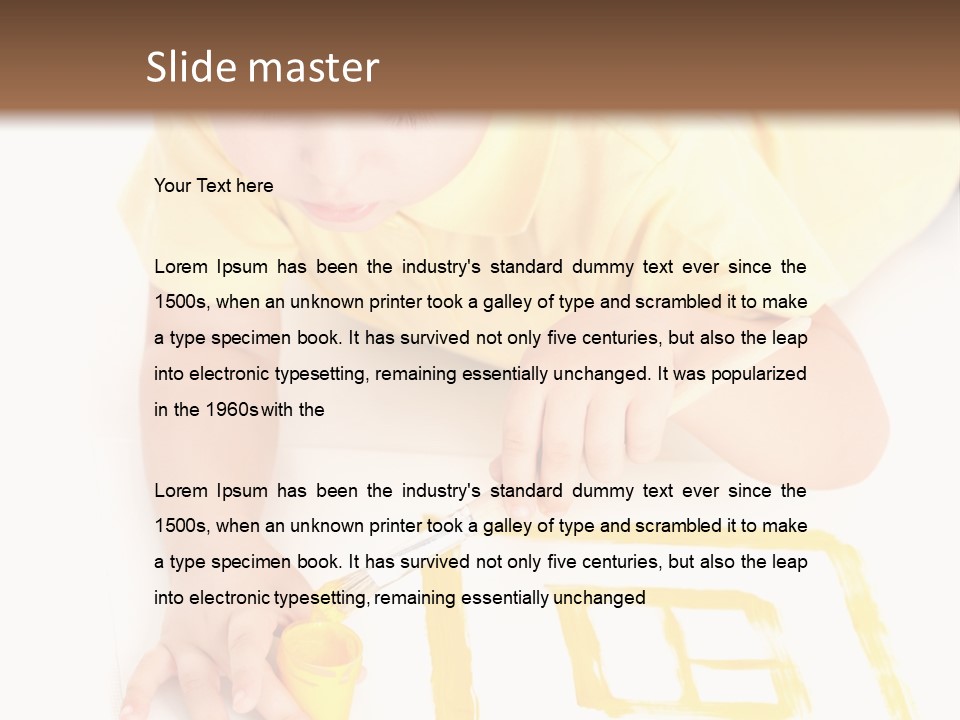 Human Cheerful Childhood PowerPoint Template