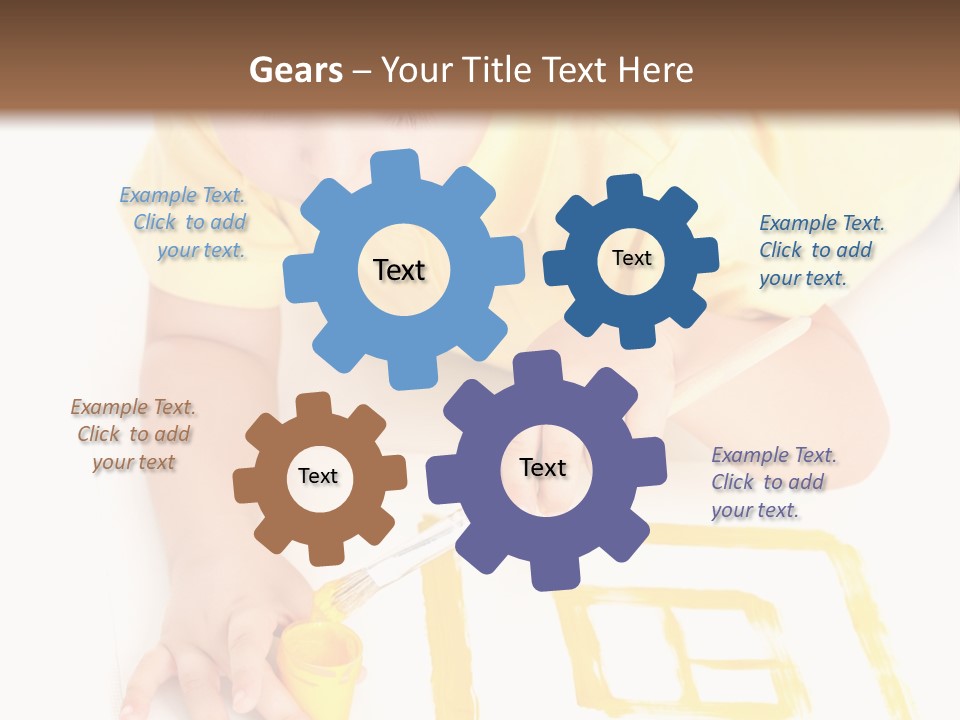 Human Cheerful Childhood PowerPoint Template