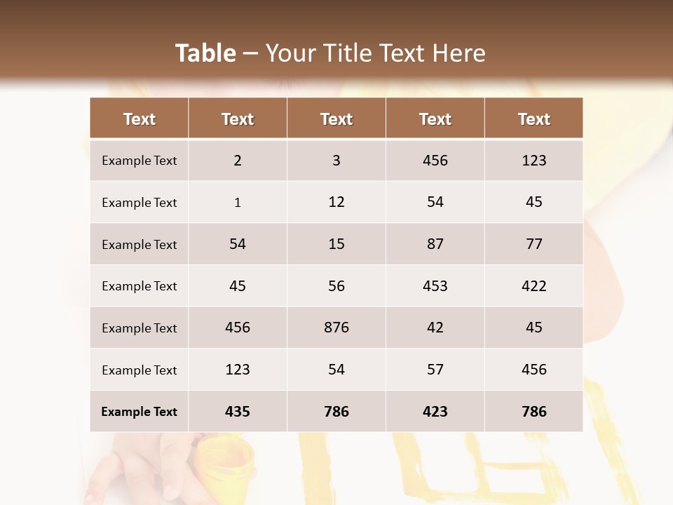 Human Cheerful Childhood PowerPoint Template