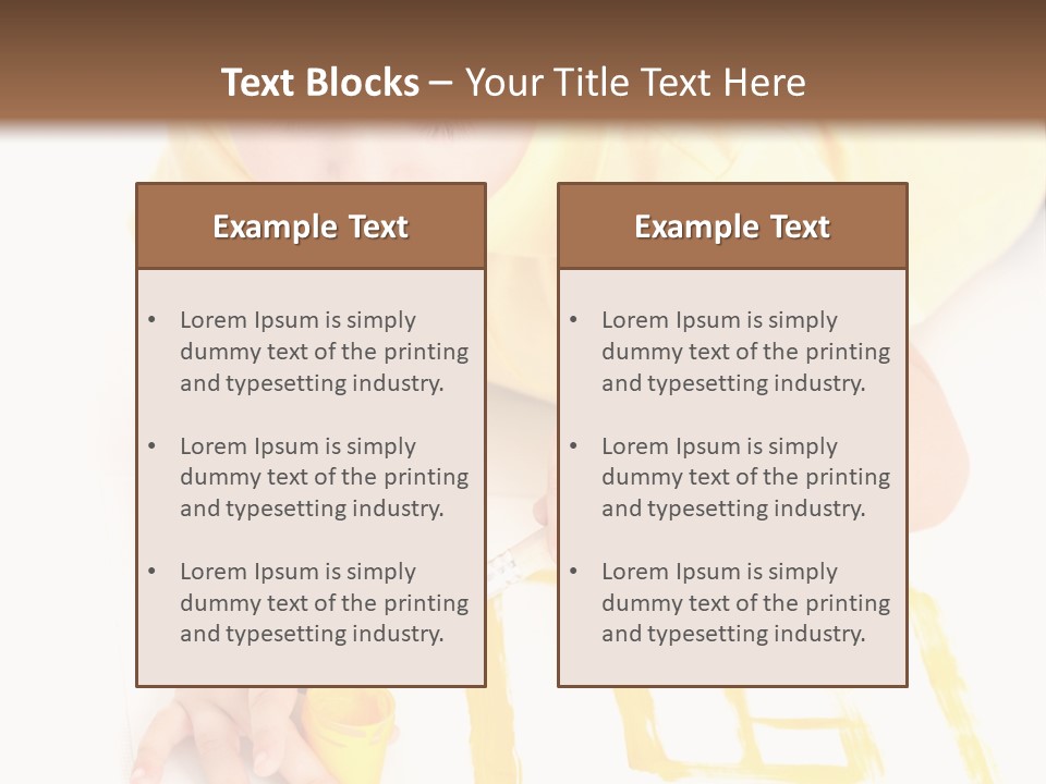 Human Cheerful Childhood PowerPoint Template