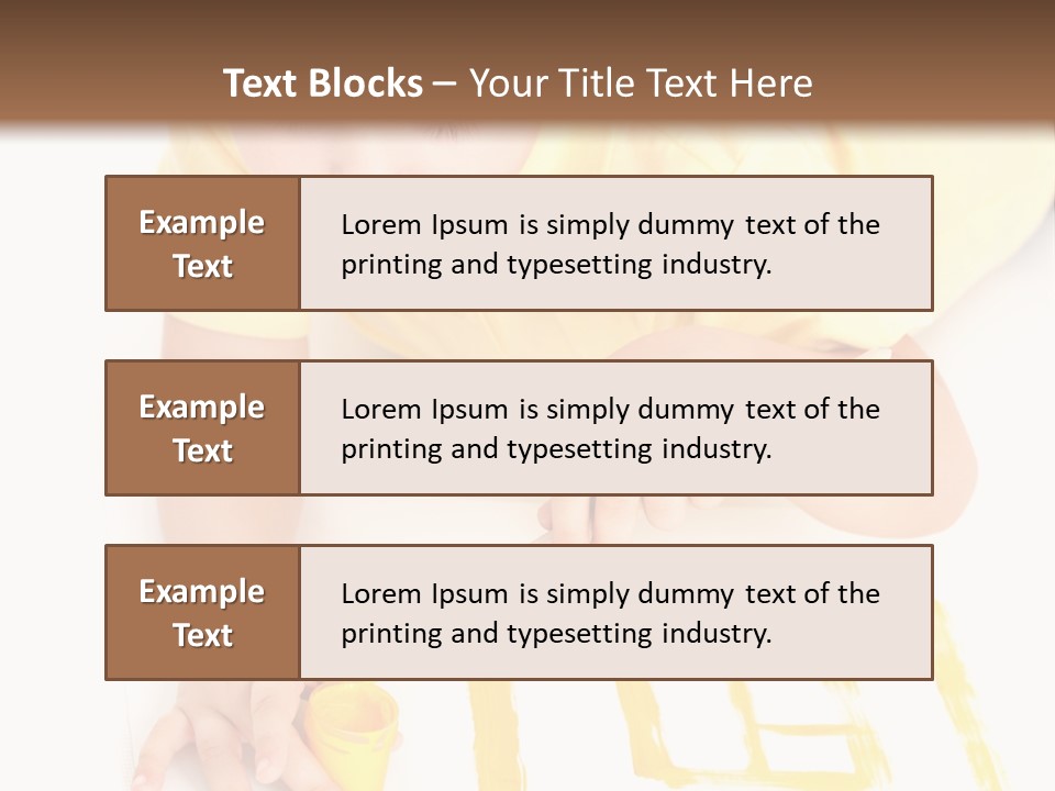 Human Cheerful Childhood PowerPoint Template