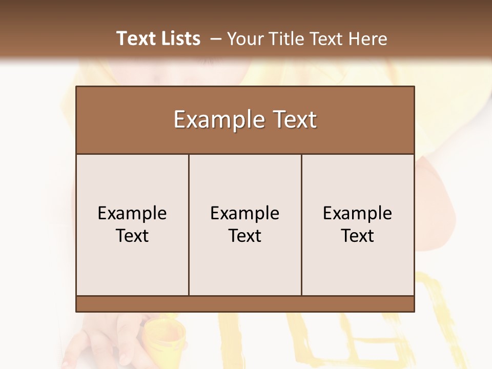 Human Cheerful Childhood PowerPoint Template