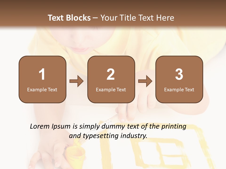 Human Cheerful Childhood PowerPoint Template