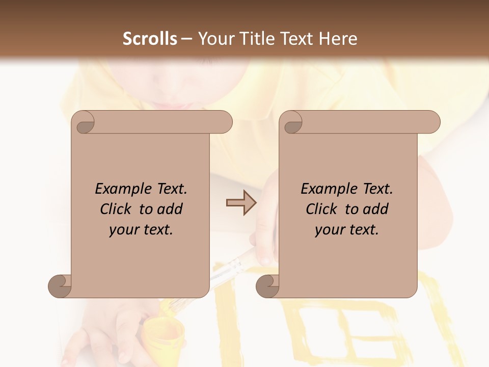 Human Cheerful Childhood PowerPoint Template