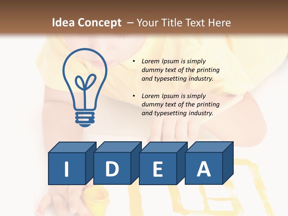 Human Cheerful Childhood PowerPoint Template