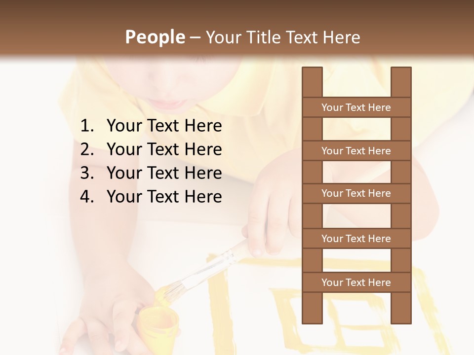 Human Cheerful Childhood PowerPoint Template