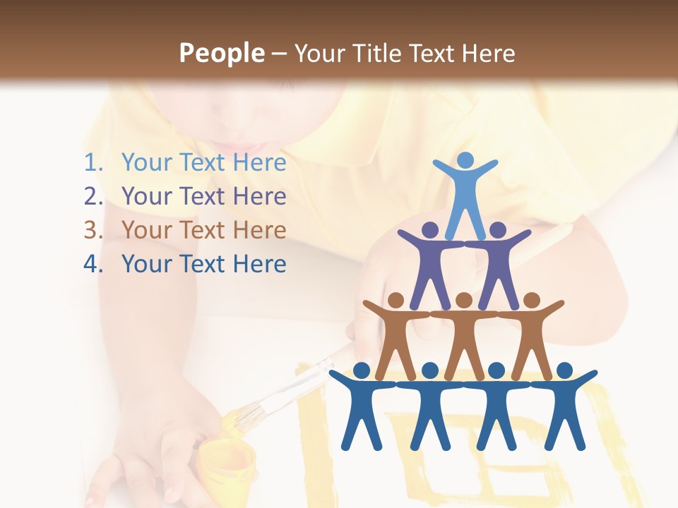 Human Cheerful Childhood PowerPoint Template