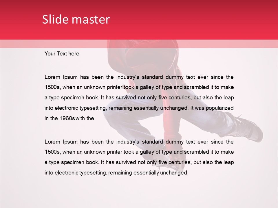 Stretching Performer Dance PowerPoint Template