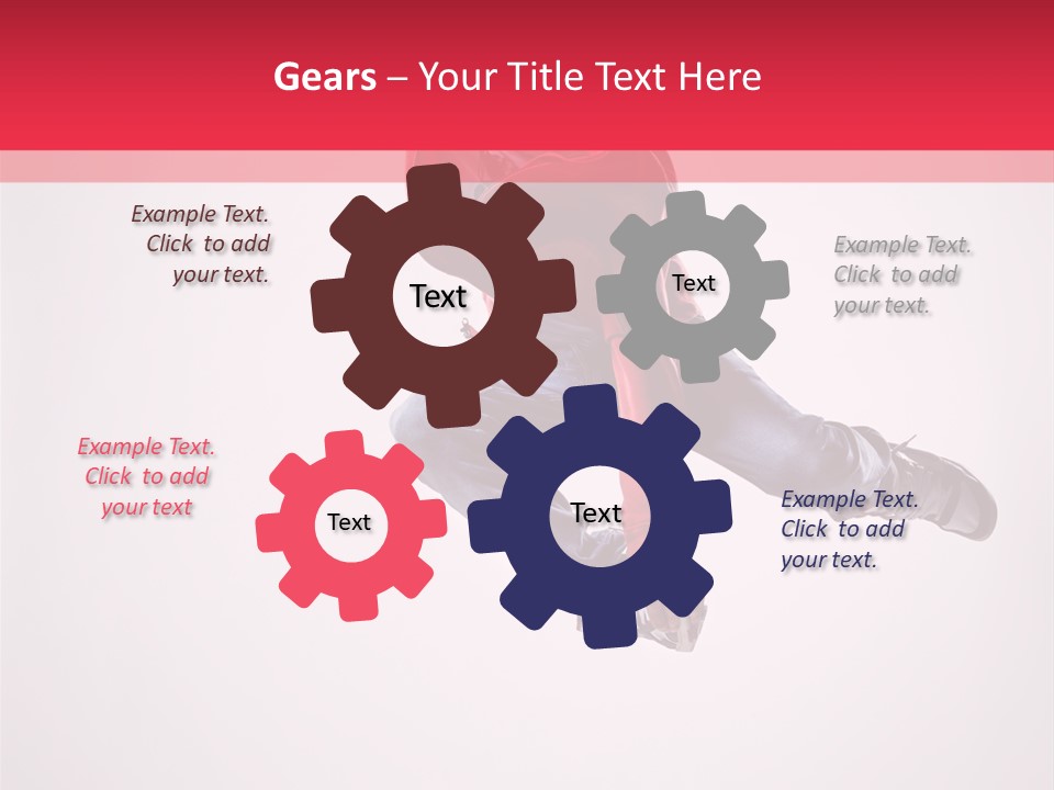 Stretching Performer Dance PowerPoint Template