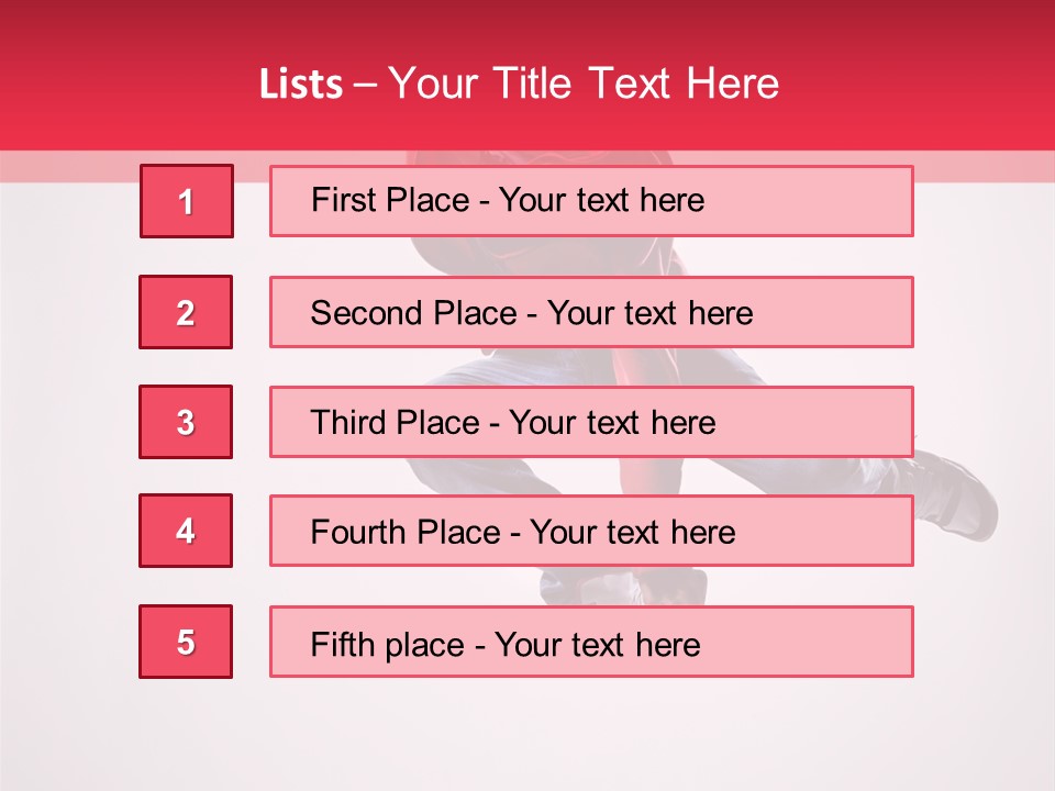 Stretching Performer Dance PowerPoint Template