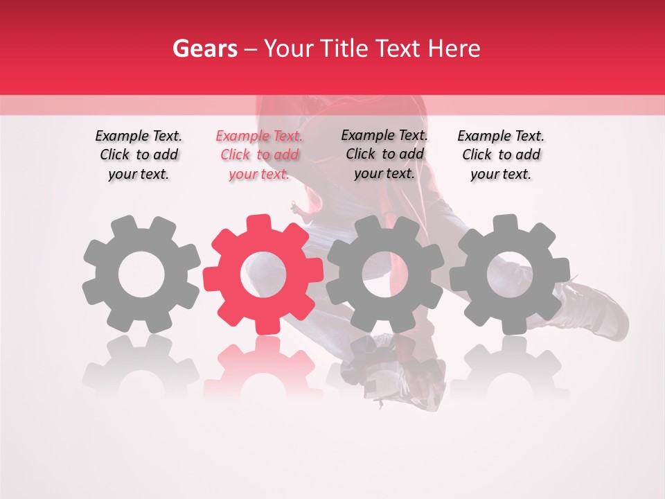 Stretching Performer Dance PowerPoint Template