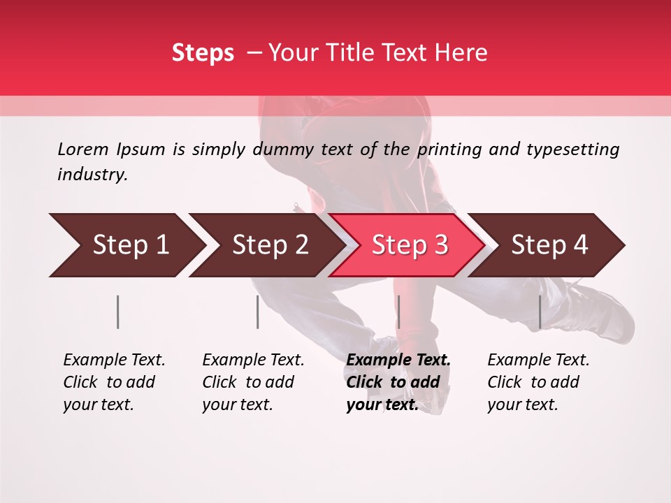 Stretching Performer Dance PowerPoint Template