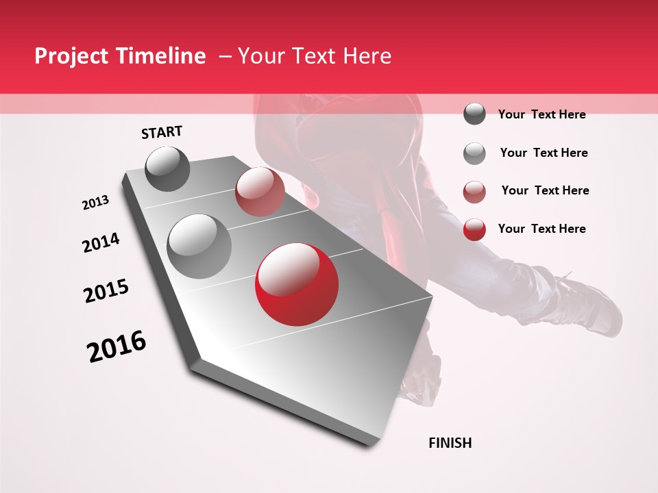 Stretching Performer Dance PowerPoint Template