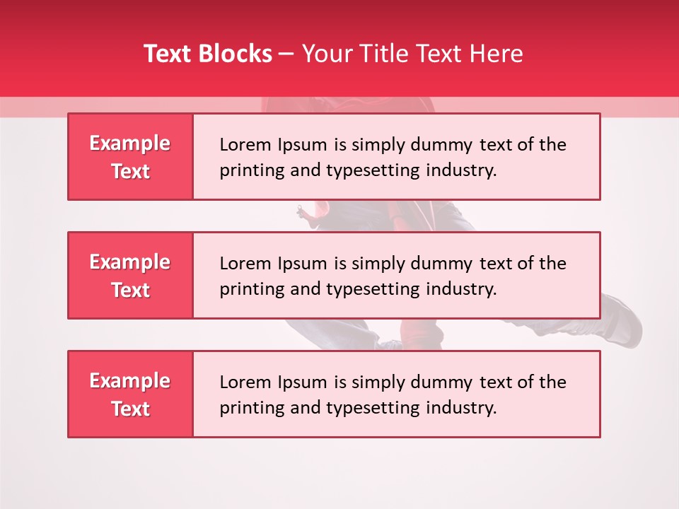 Stretching Performer Dance PowerPoint Template