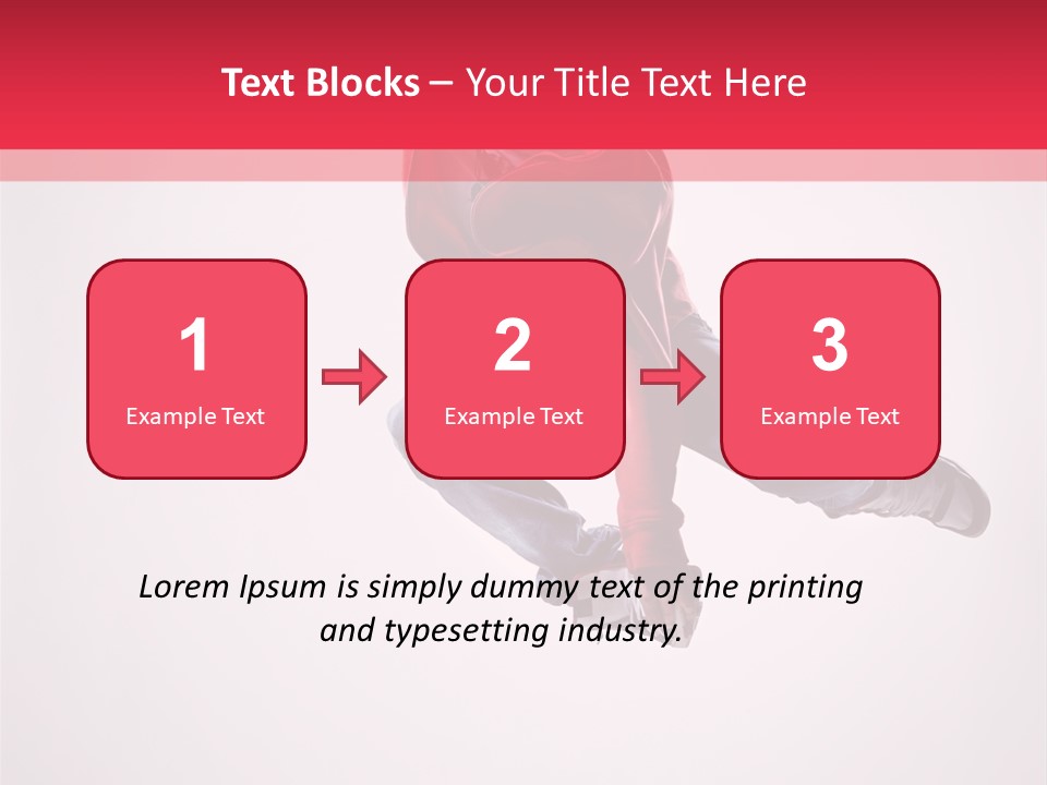 Stretching Performer Dance PowerPoint Template