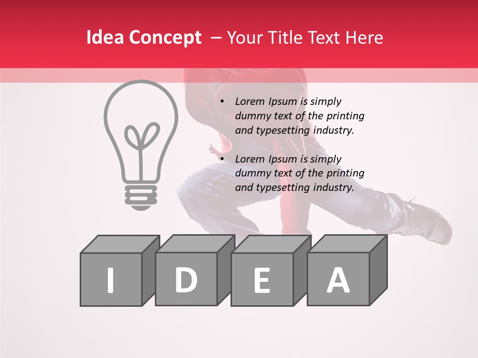 Stretching Performer Dance PowerPoint Template