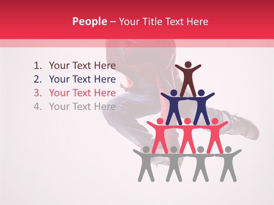 Stretching Performer Dance PowerPoint Template