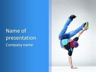 Man Performance Dancer PowerPoint Template