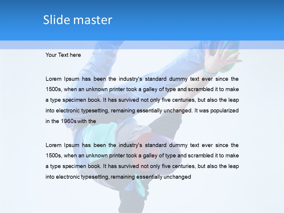 Man Performance Dancer PowerPoint Template