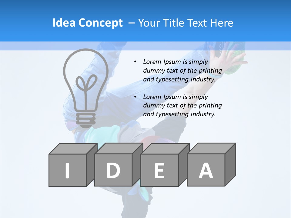 Man Performance Dancer PowerPoint Template