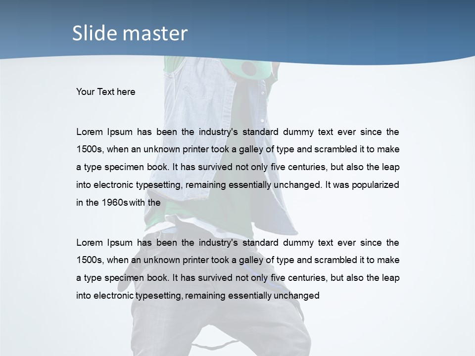 Dancer Fashion Rapper PowerPoint Template