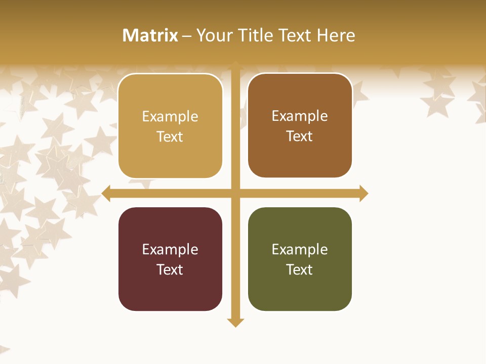 Yellow Objects Glittering PowerPoint Template