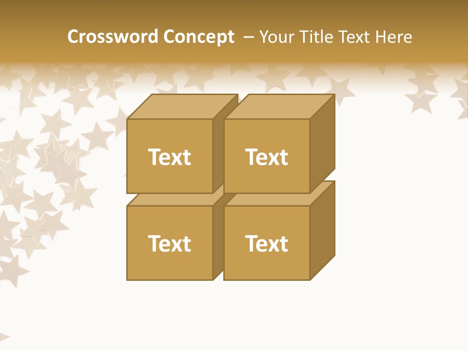 Yellow Objects Glittering PowerPoint Template