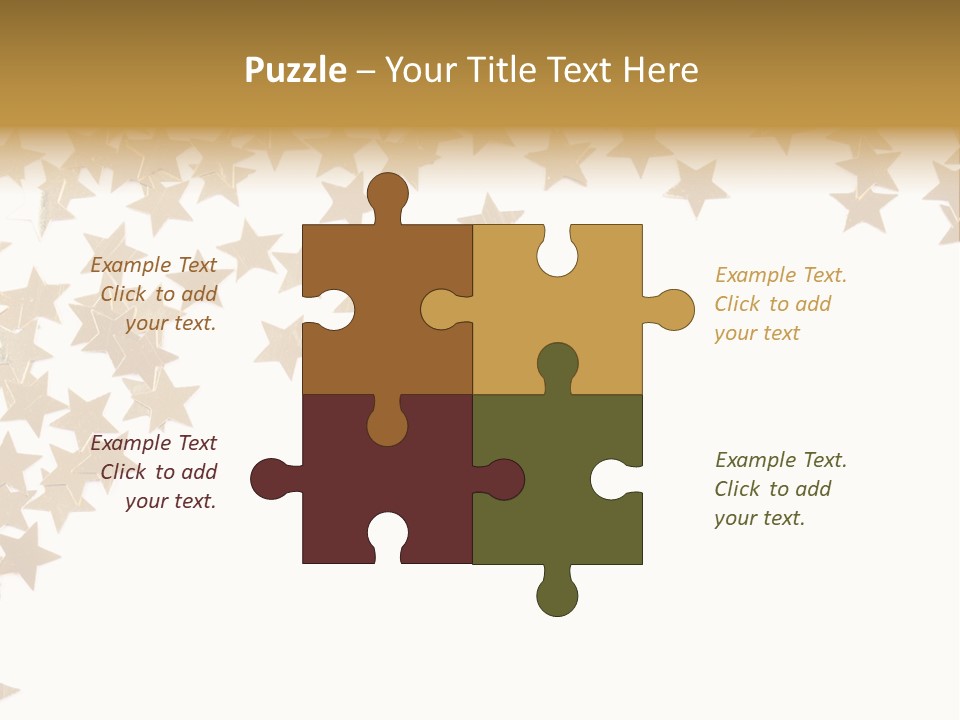 Yellow Objects Glittering PowerPoint Template