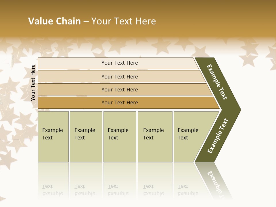 Yellow Objects Glittering PowerPoint Template