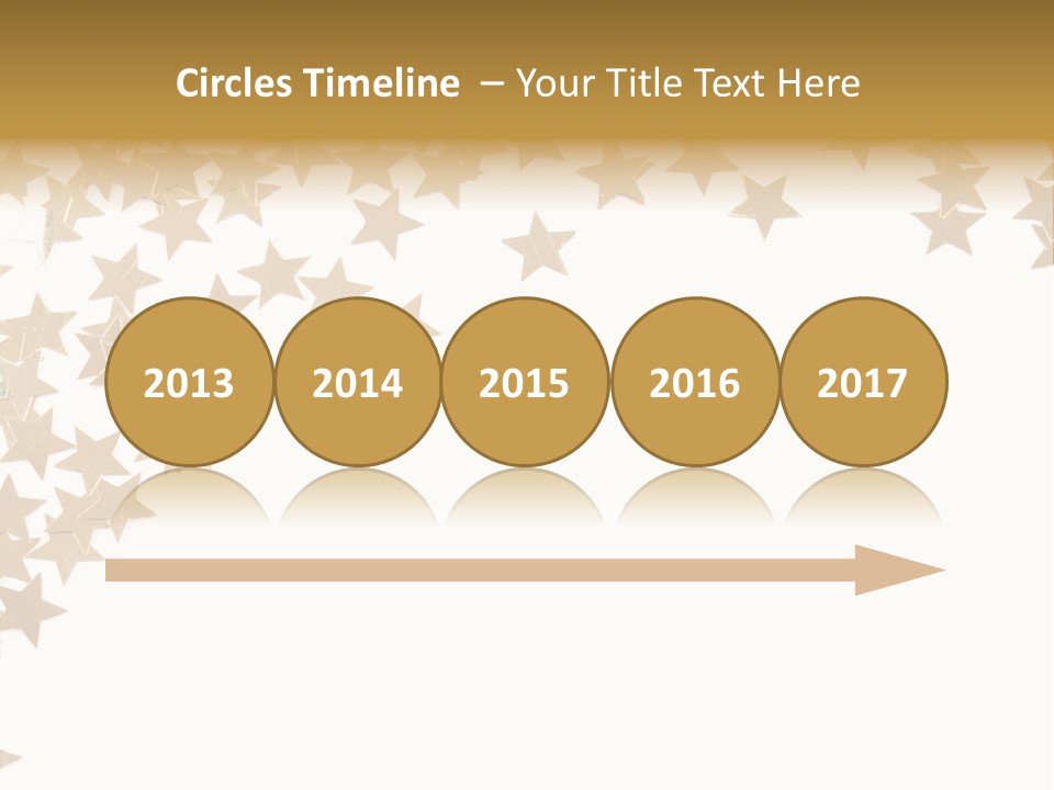 Yellow Objects Glittering PowerPoint Template