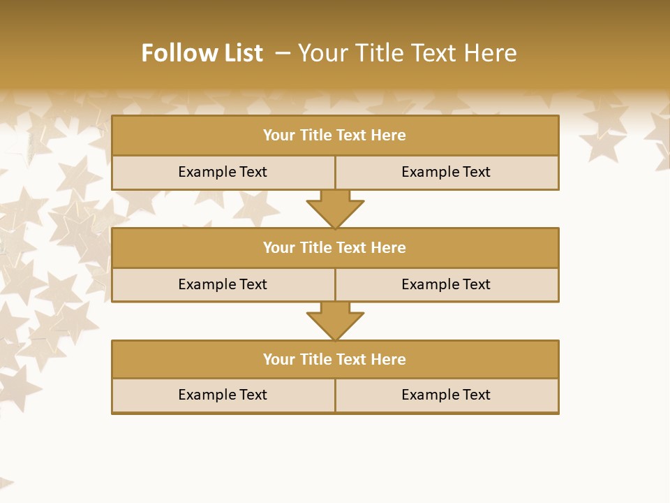 Yellow Objects Glittering PowerPoint Template