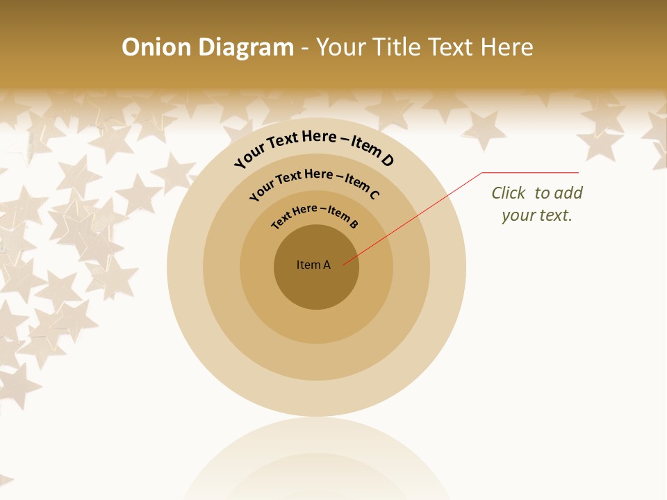 Yellow Objects Glittering PowerPoint Template