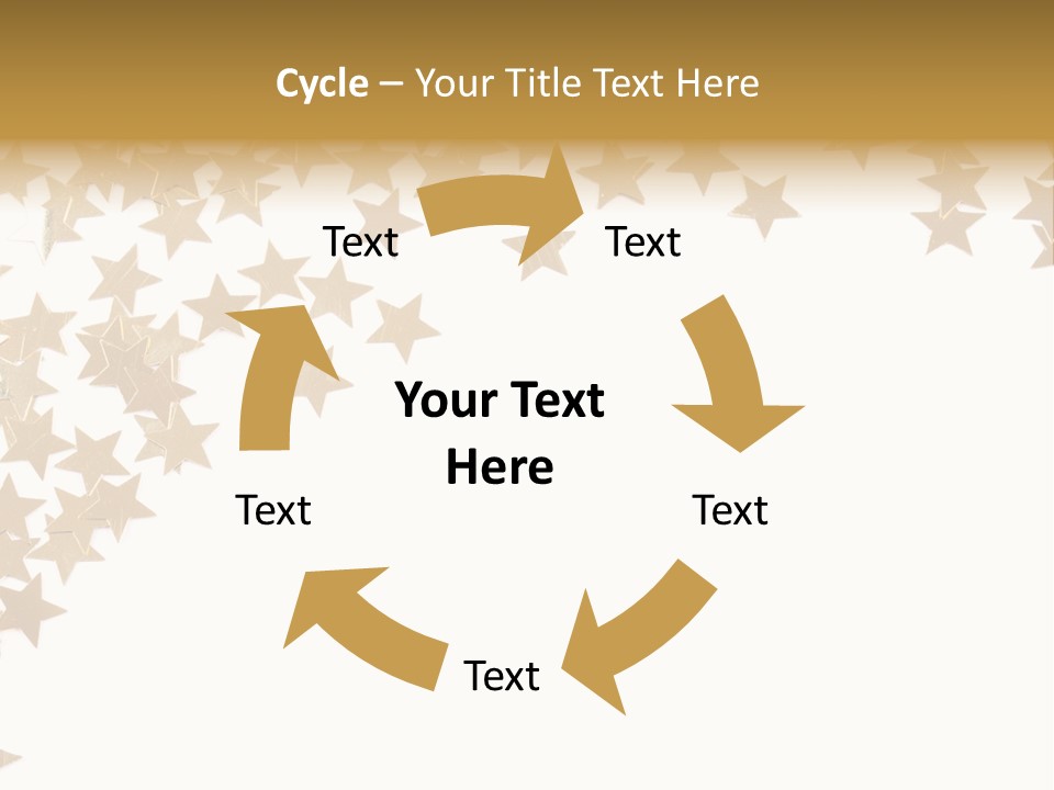 Yellow Objects Glittering PowerPoint Template