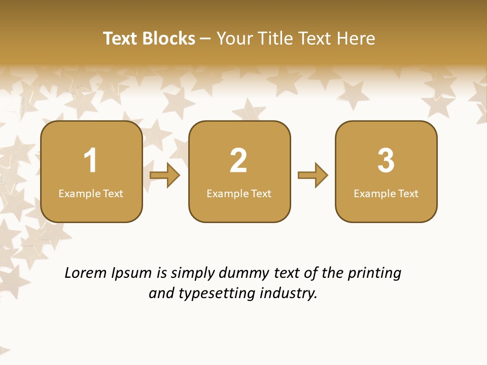 Yellow Objects Glittering PowerPoint Template