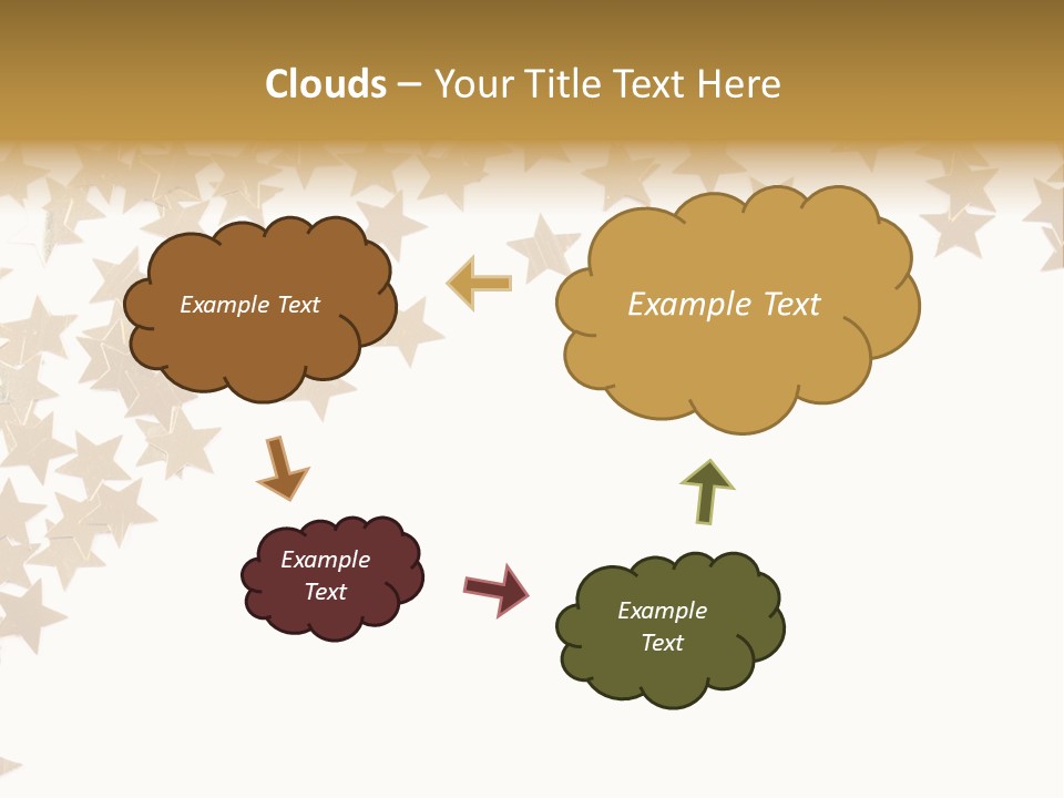 Yellow Objects Glittering PowerPoint Template