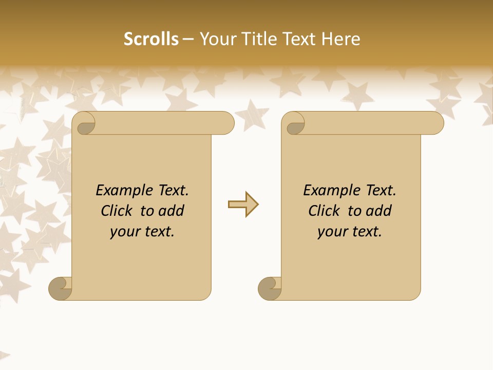 Yellow Objects Glittering PowerPoint Template