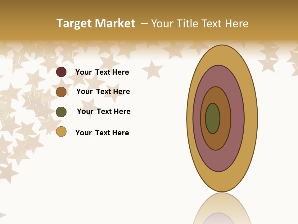 Yellow Objects Glittering PowerPoint Template