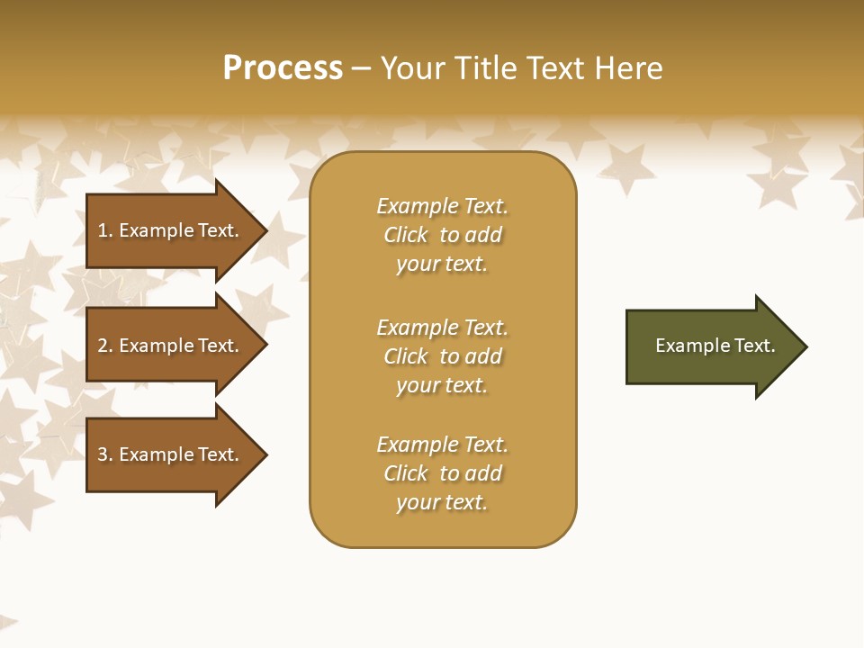 Yellow Objects Glittering PowerPoint Template