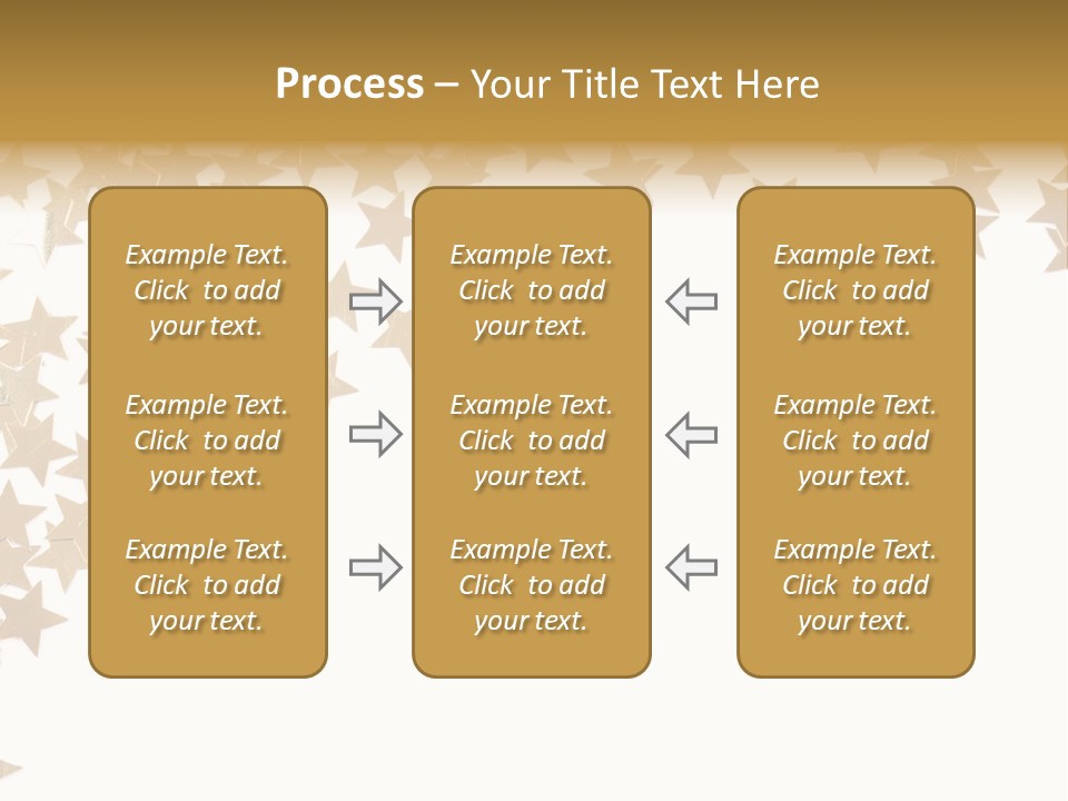 Yellow Objects Glittering PowerPoint Template