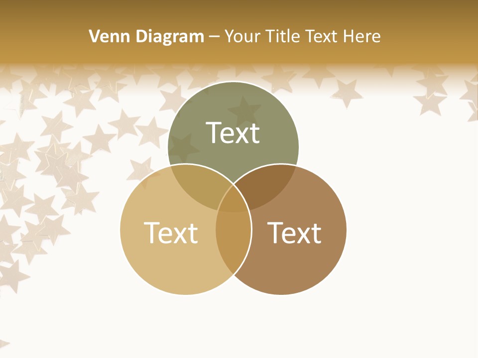 Yellow Objects Glittering PowerPoint Template