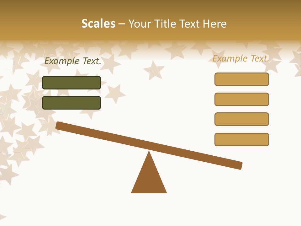 Yellow Objects Glittering PowerPoint Template
