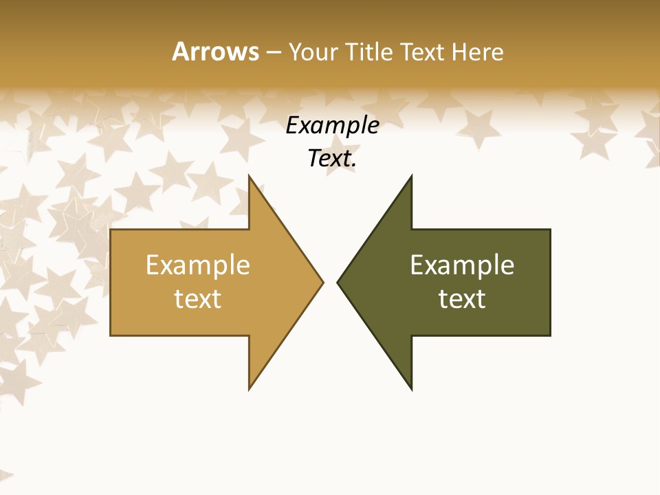 Yellow Objects Glittering PowerPoint Template