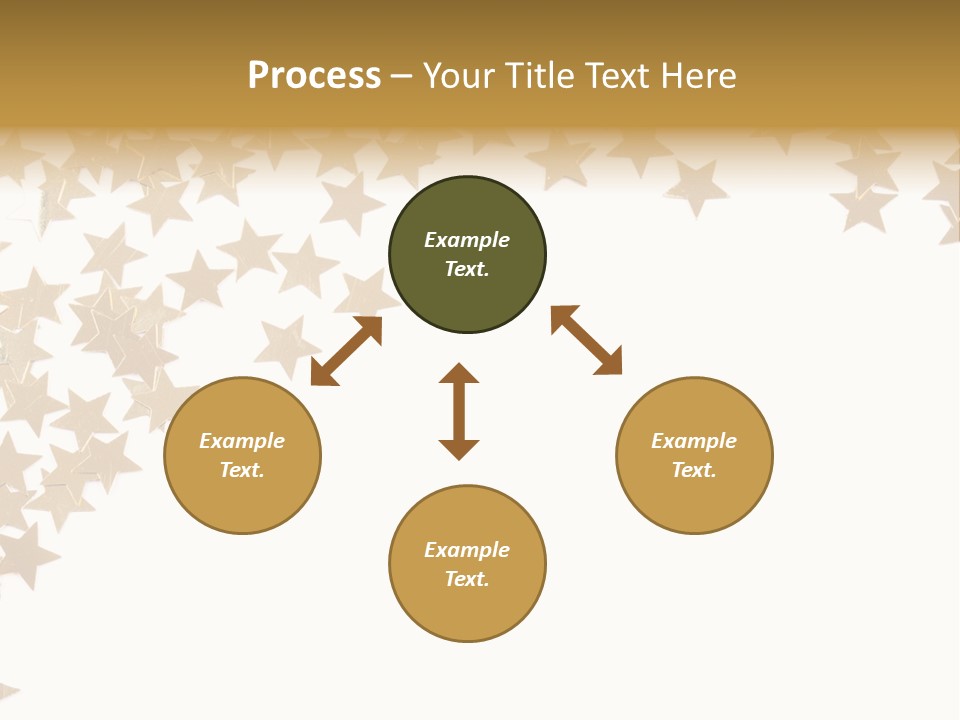 Yellow Objects Glittering PowerPoint Template