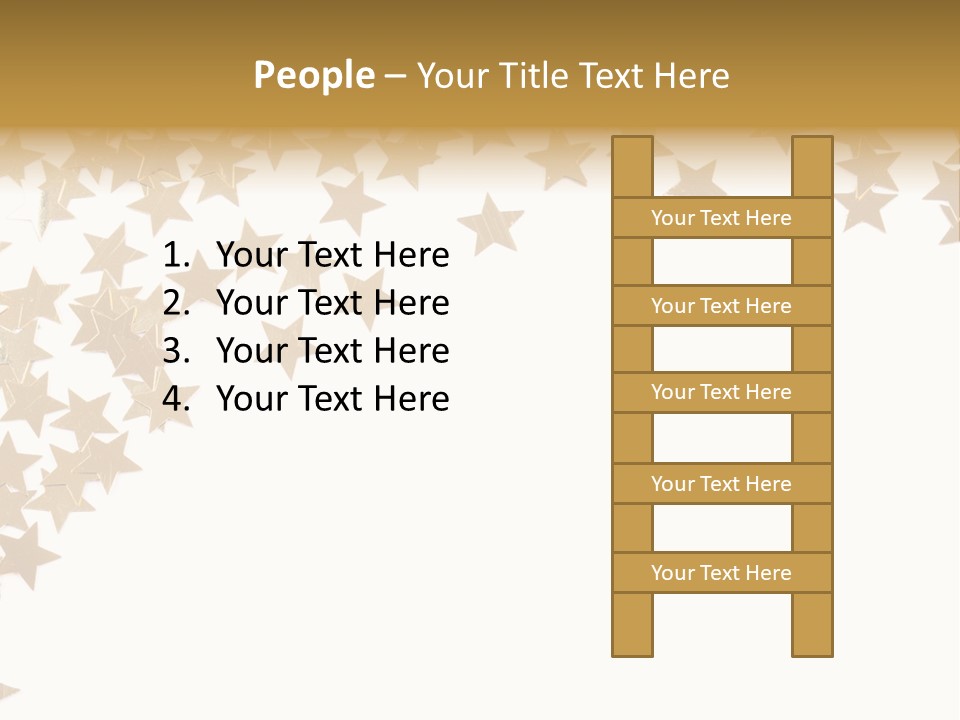 Yellow Objects Glittering PowerPoint Template