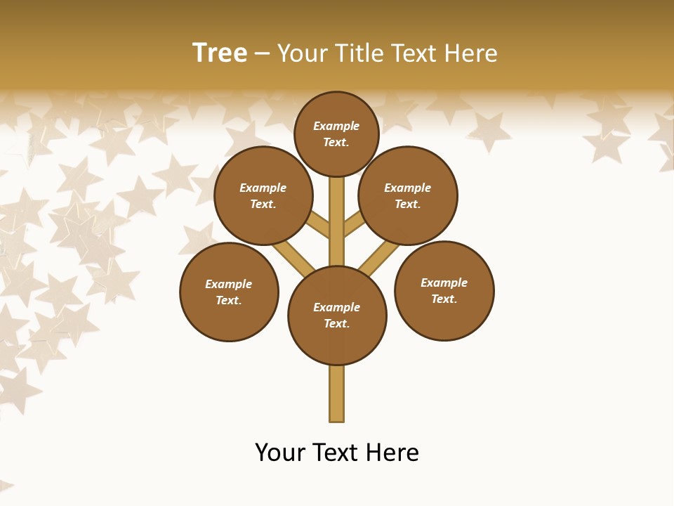 Yellow Objects Glittering PowerPoint Template