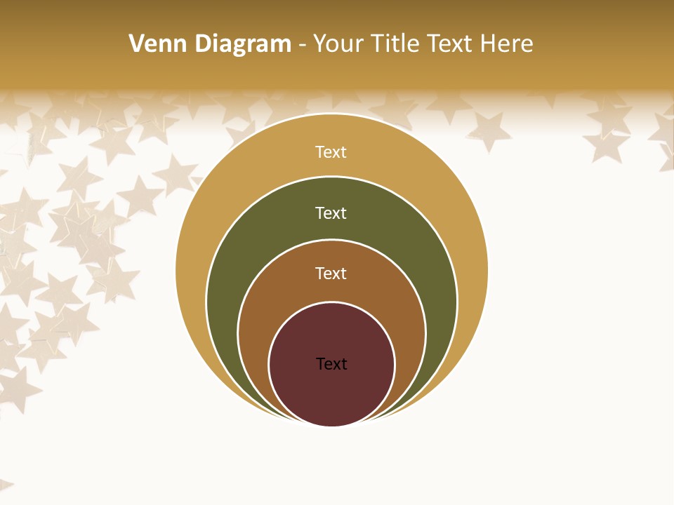 Yellow Objects Glittering PowerPoint Template