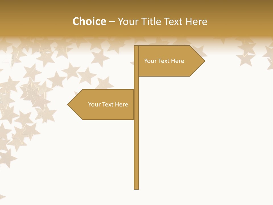 Yellow Objects Glittering PowerPoint Template